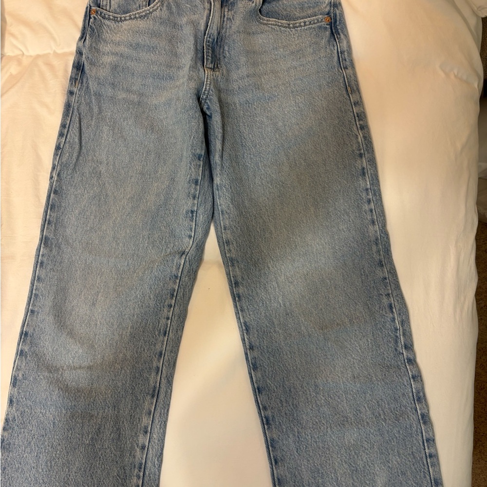 Garage Denim Slouchy Jeans in Light Blue